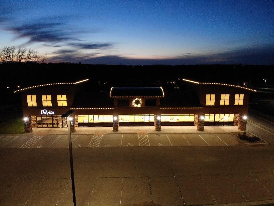 Storefront at dusk